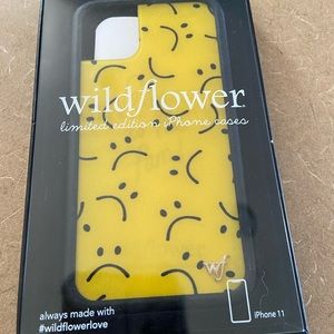 Wildflower iphone11 sad face phone case